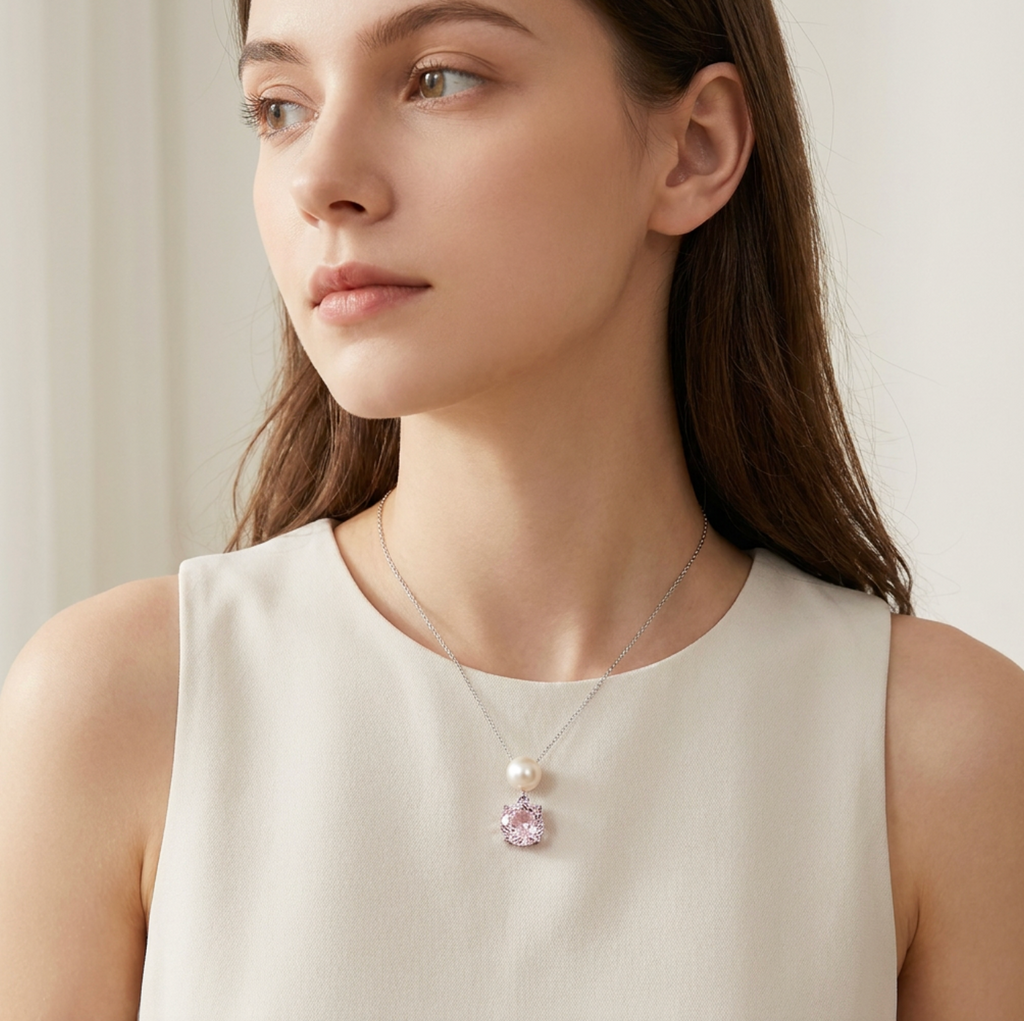 Dainty Pearl Drop Pendant Necklace – Elegant Everyday Jewelry
