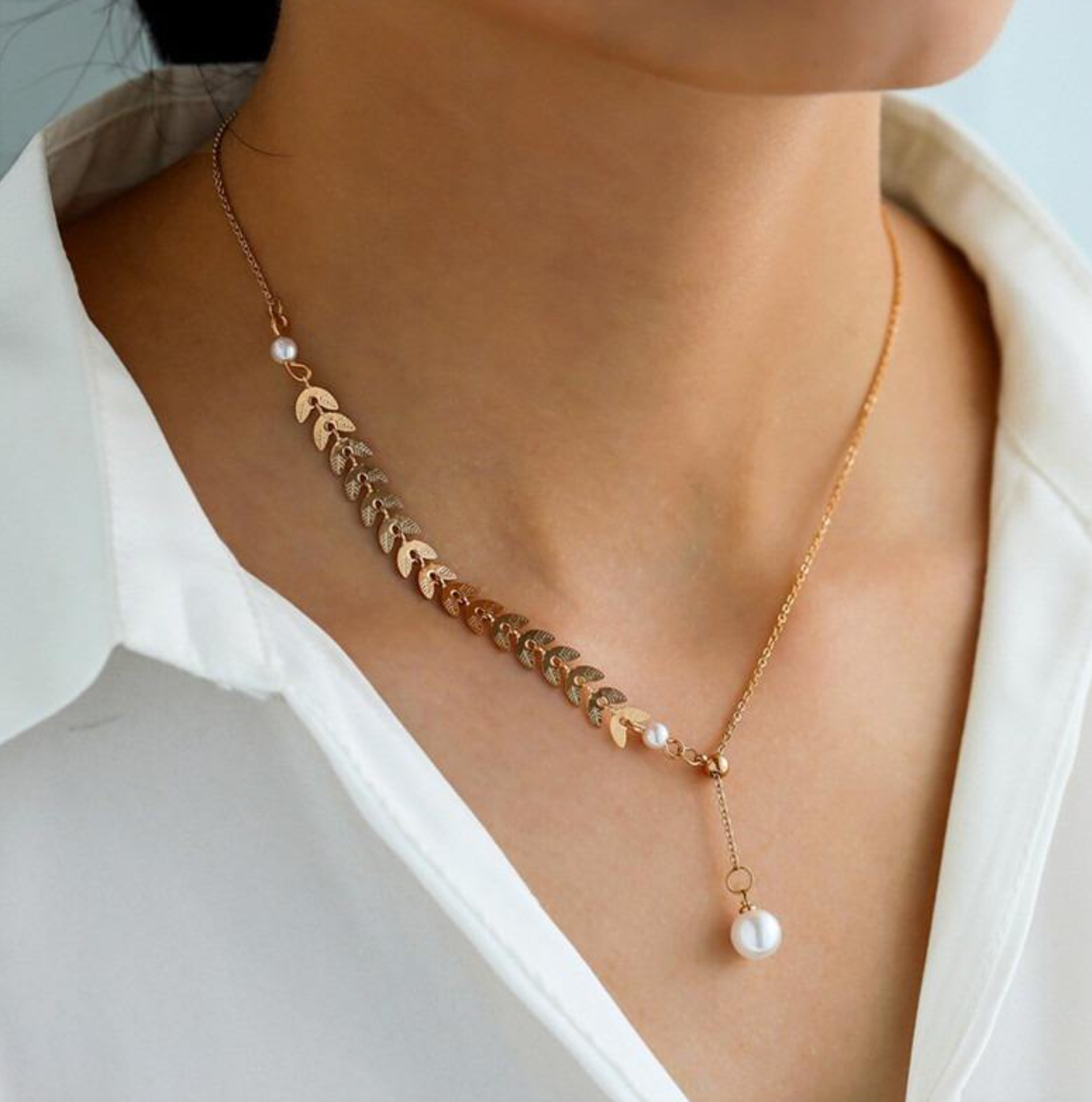 Classic White Pearl Necklace – Timeless Elegance